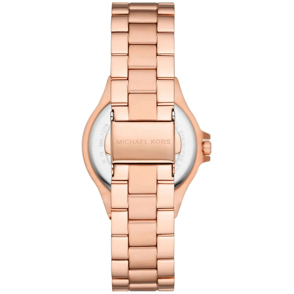 Michael Kors Mini-Lennox Pavé White Dial Rose gold Women's Watch - MK7279