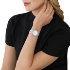 Michael Kors Mini Lennox Pavé Silver-Tone Women's Watch - MK7280