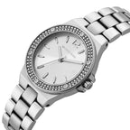 Michael Kors Mini Lennox Pavé Silver-Tone Women's Watch - MK7280