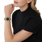 Michael Kors Lennox Black Silicone logo Women's Watch - MK7281