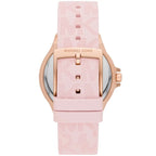 Michael Kors Lennox Rose Gold Dial and Pink Silicone Strap Women's Watch - MK7282