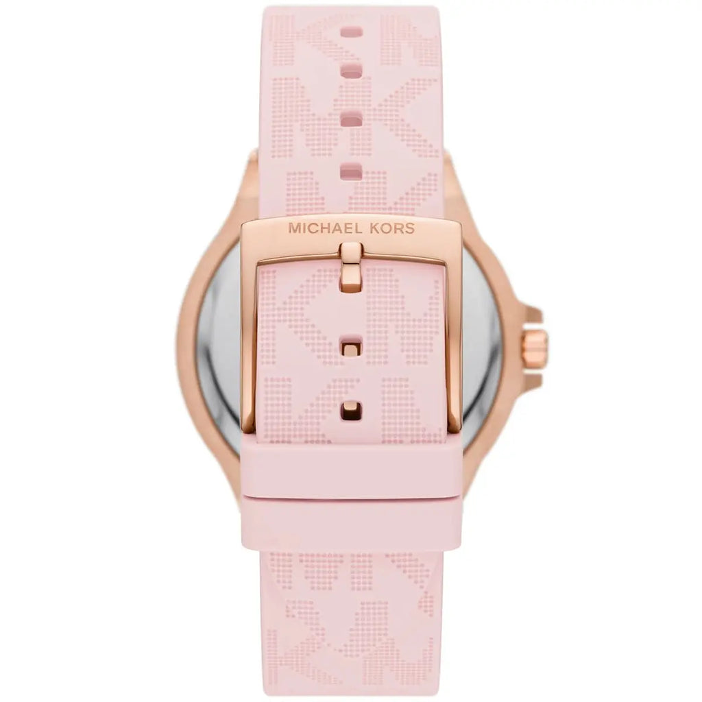 Michael Kors Lennox Rose Gold Dial and Pink Silicone Strap Women's Watch - MK7282