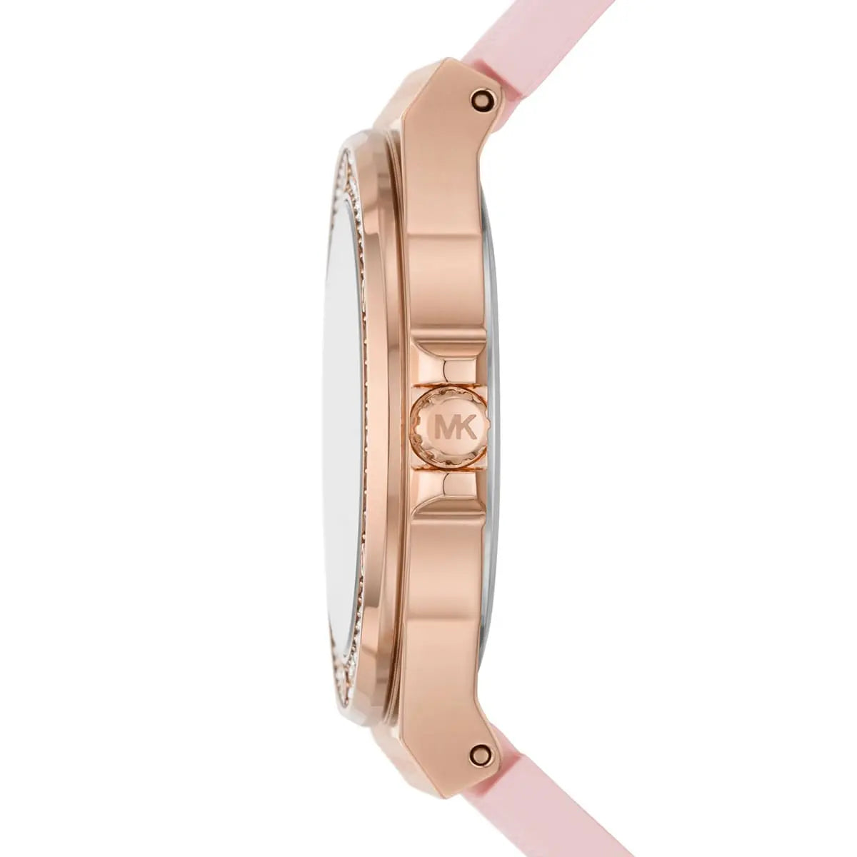 Michael Kors Lennox Rose Gold Dial and Pink Silicone Strap Women's Watch - MK7282 Secundaire afbeelding