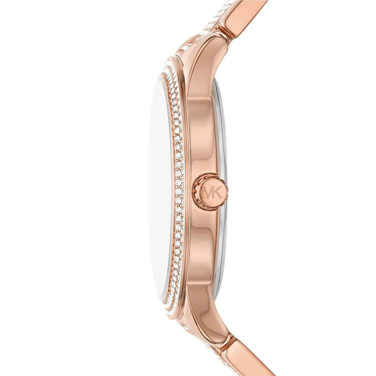 Michael Kors oversized Tibby Pavé dameshorloge in roségoudkleur - MK7293 Secundaire afbeelding