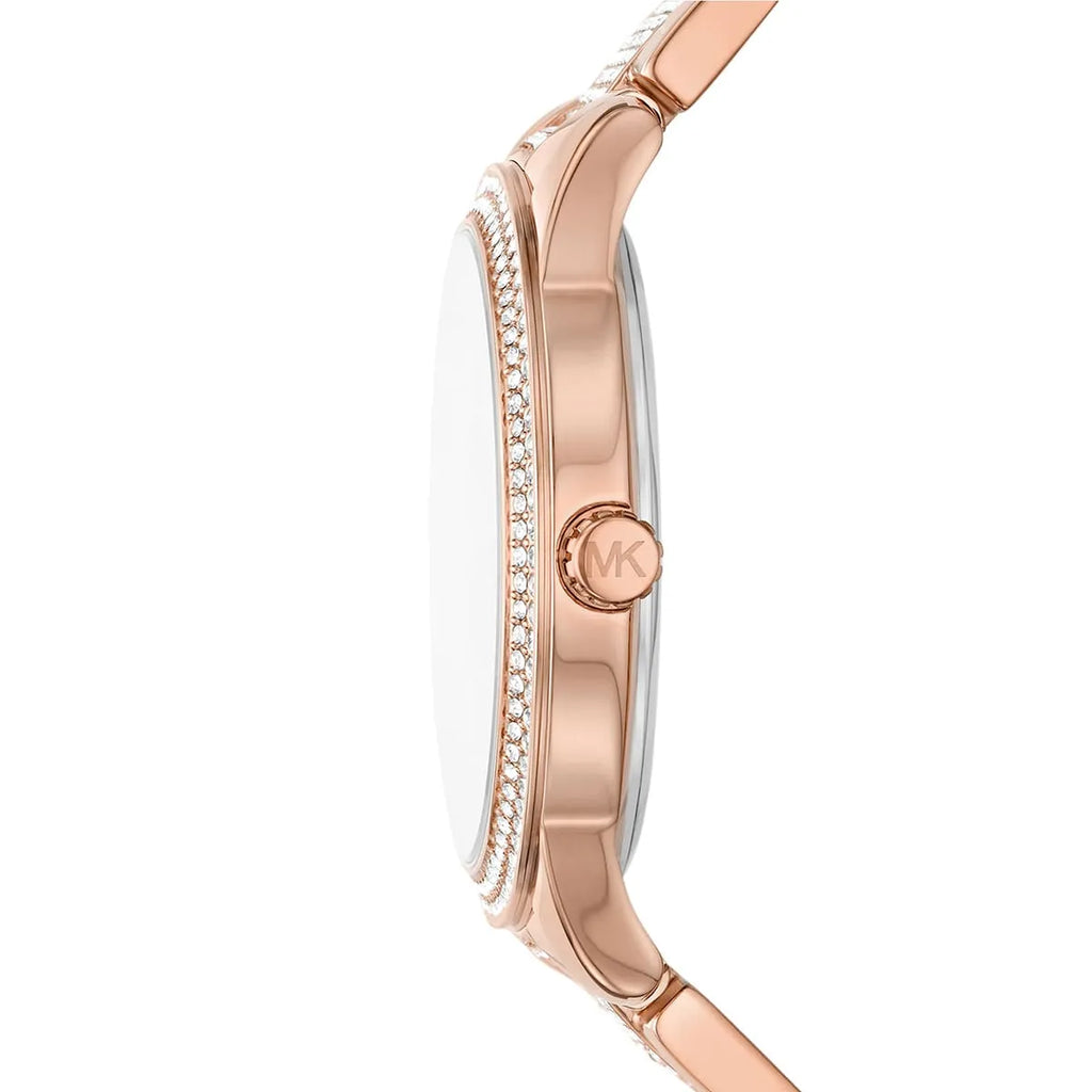 Michael Kors Oversized Tibby Pavé Rose Gold-Tone Women's Watch - MK7293