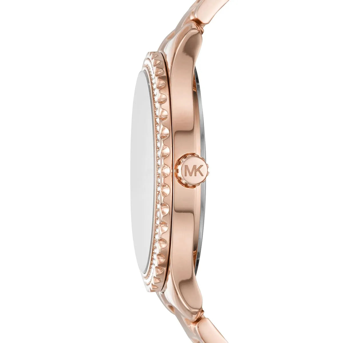 Michael Kors Layton Pavé Logo dameshorloge in roségoudkleur - MK7297 Secundaire afbeelding