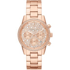 Michael Kors Ritz Chronograph Rose Gold-Tone Women's Watch - MK7302