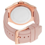 Michael Kors Lennox Pavé Rose Gold and Pink Silicone Women's Watch - MK7334
