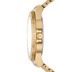 Michael Kors Lennox Pavé Gold-Tone Mesh Women's Watch - MK7335