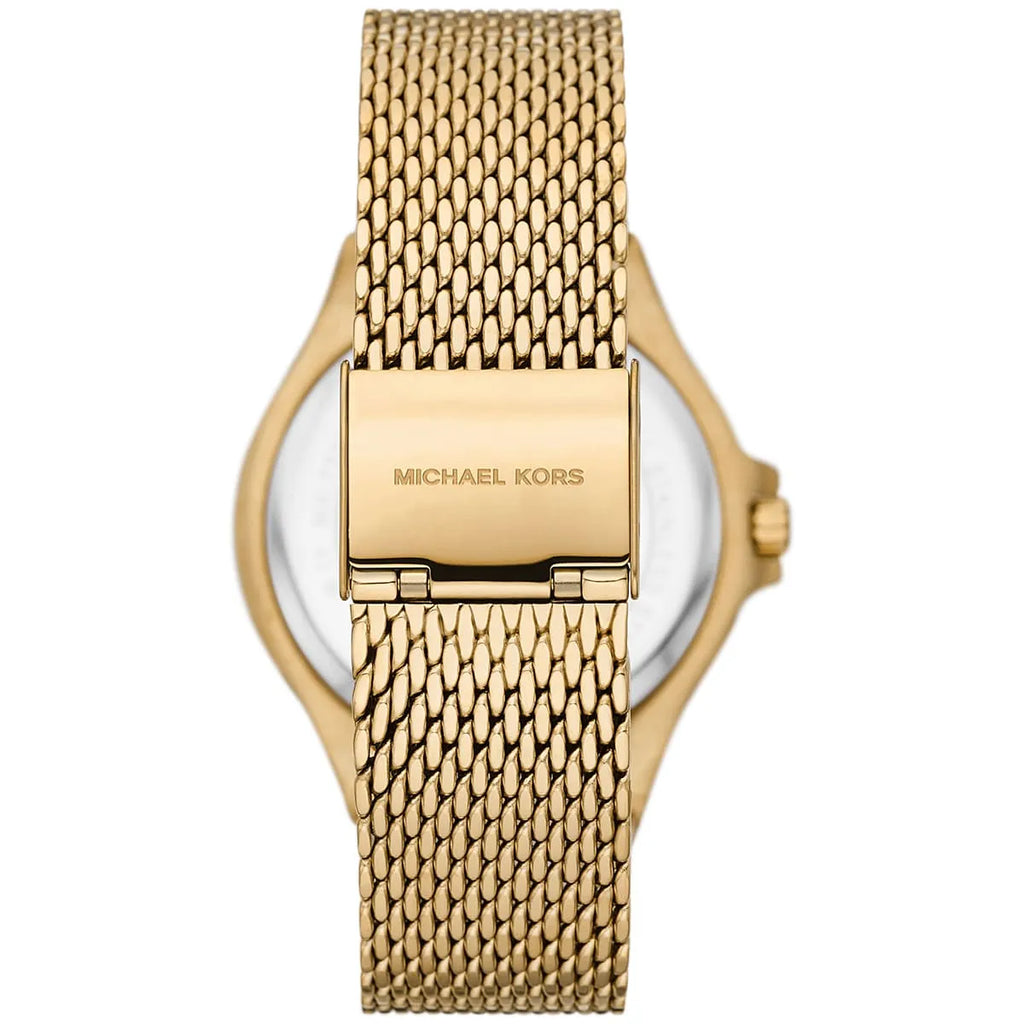 Michael Kors Lennox Pavé Gold-Tone Mesh Women's Watch - MK7335