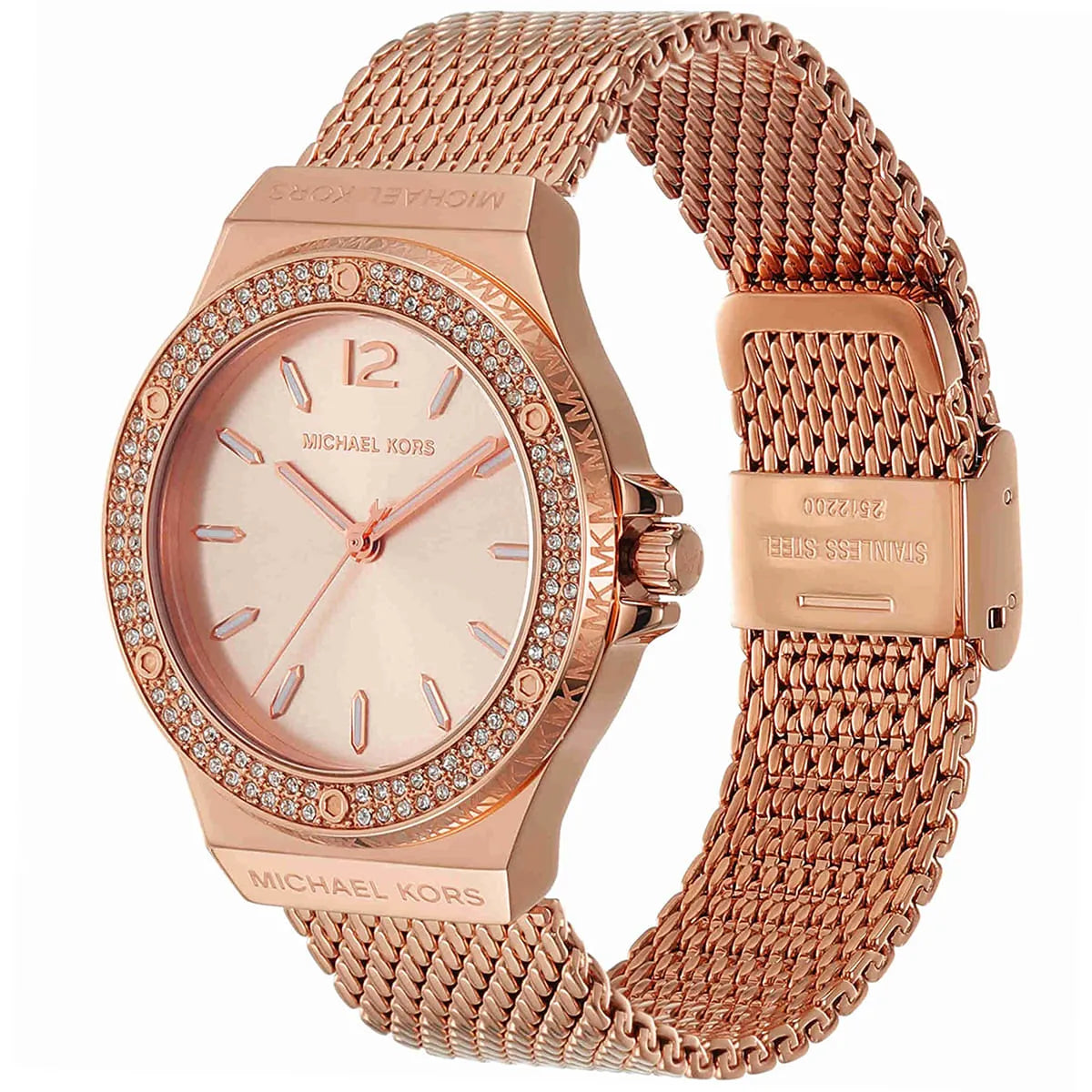 Michael Kors Lennox Pavé Rose Gold-Tone Mesh Women's Watch - MK7336 Secundaire afbeelding