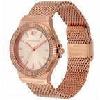 Michael Kors Lennox Pavé Rose Gold-Tone Mesh Women's Watch - MK7336