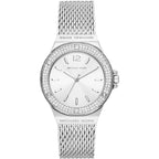Michael Kors Lennox Pavé Silver Mesh Women's Watch - MK7337