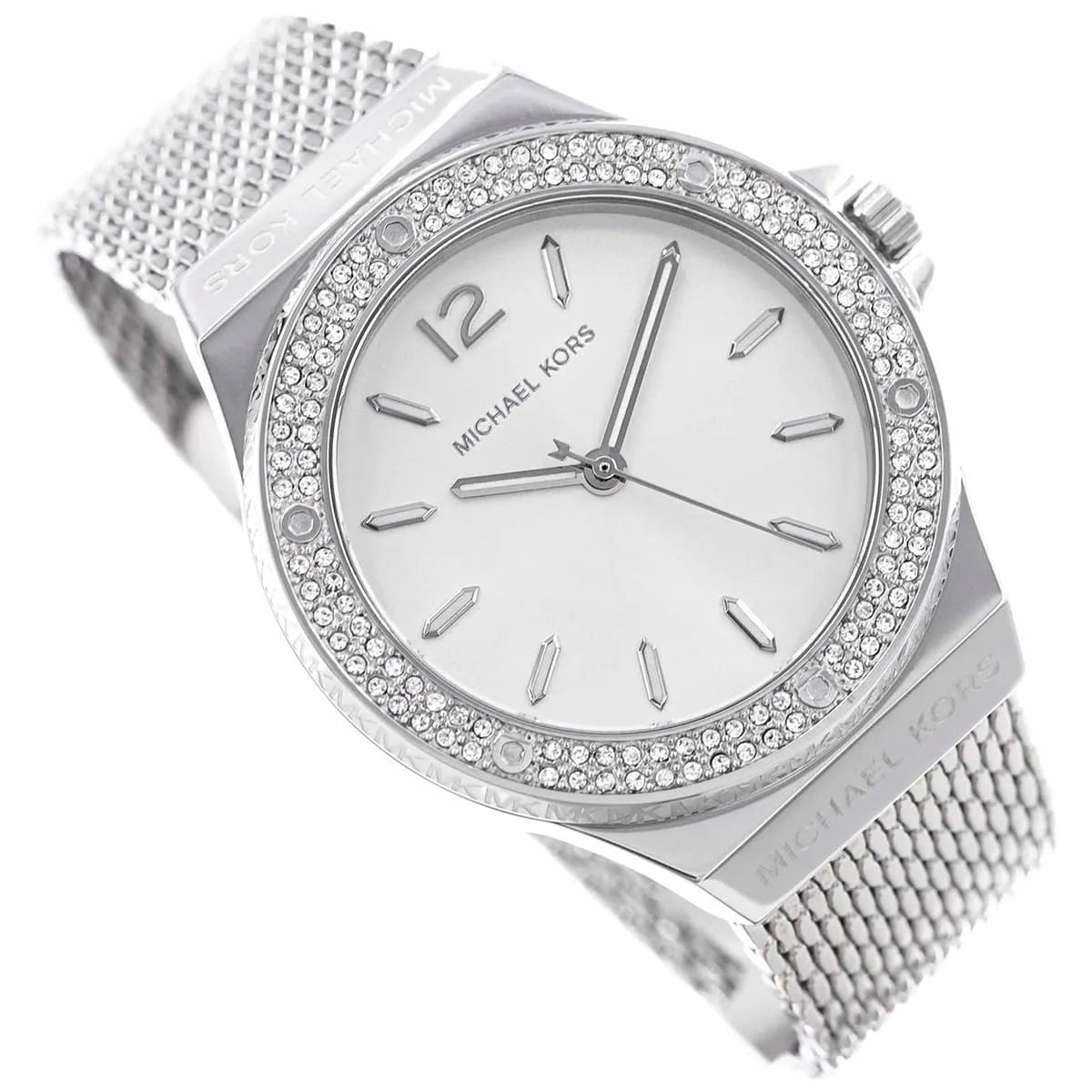 Michael Kors Lennox Pavé Silver Mesh dameshorloge - MK7337 Secundaire afbeelding