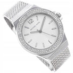 Michael Kors Lennox Pavé Silver Mesh Women's Watch - MK7337