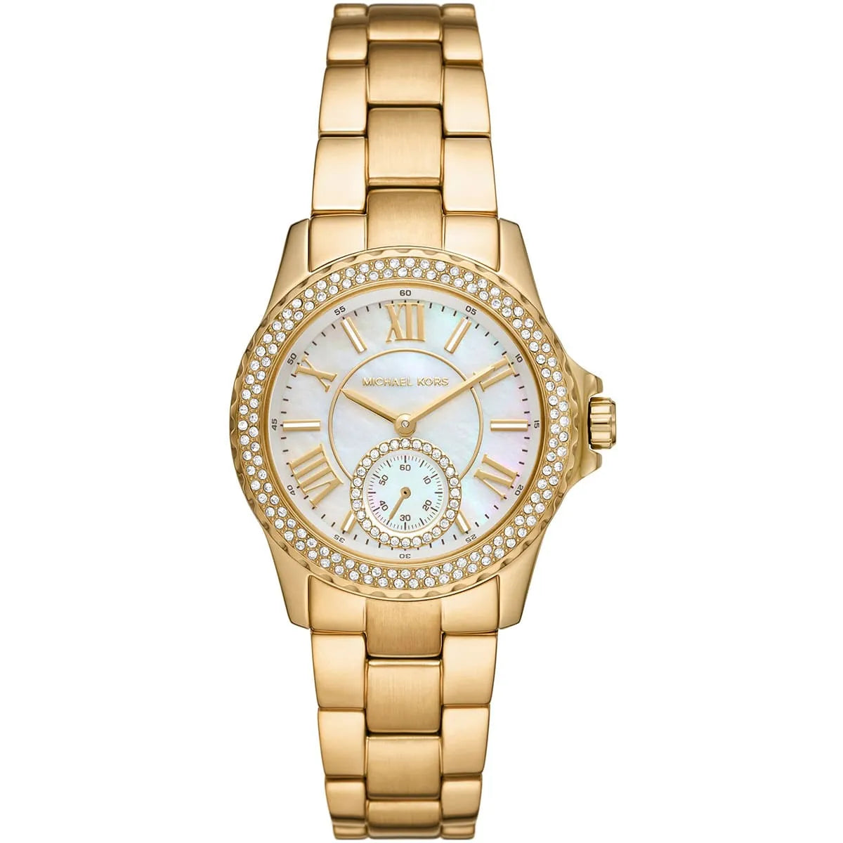 Michael Kors Mini Everest Pavé dameshorloge in goudkleur - MK7363 Hoofdafbeelding