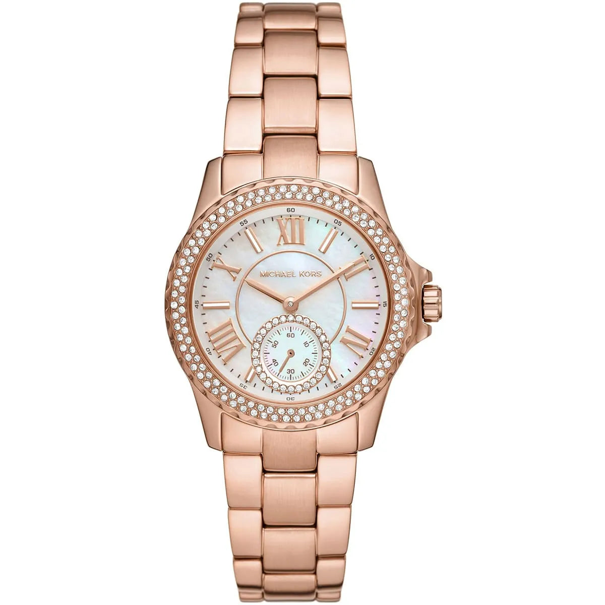 Michael Kors Mini Everest dameshorloge in roségoudkleur - MK7364 Hoofdafbeelding