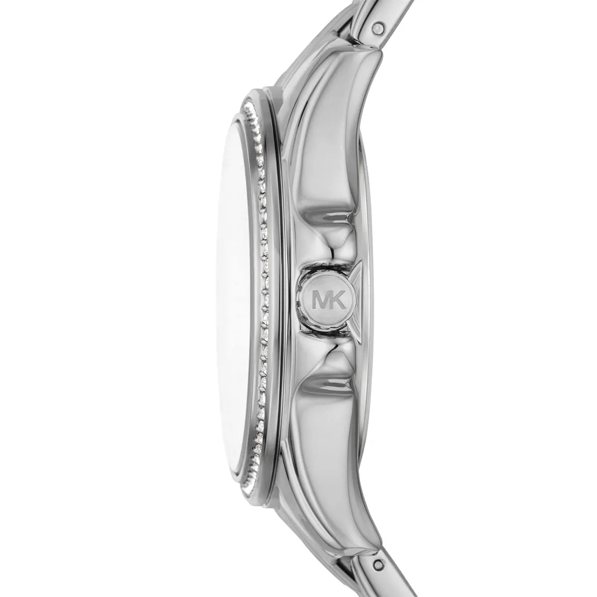 Michael Kors Mini Pilot Baguette Rainbow Pavé Silver Women's Watch - MK7368