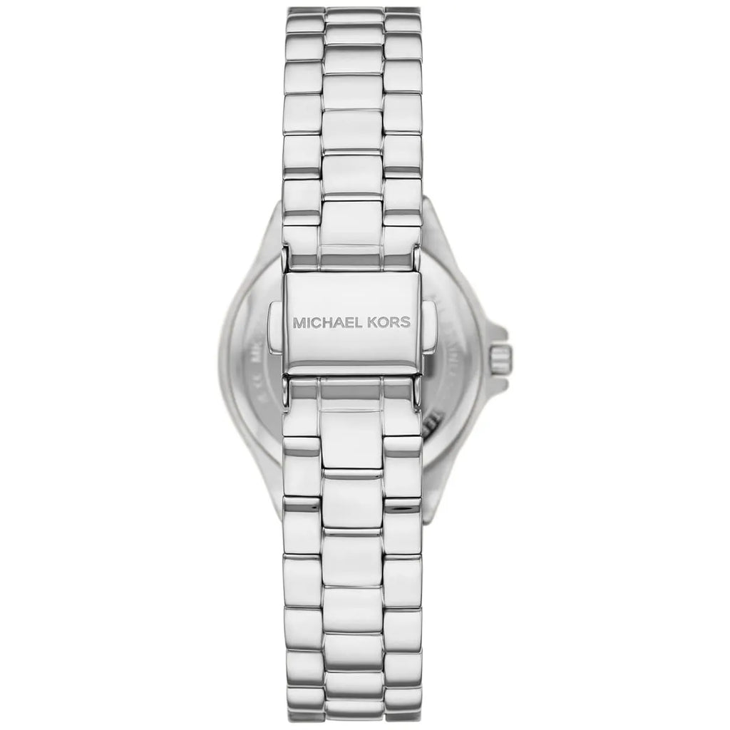 Michael Kors Mini Lennox Pavé Blue Dial Silver Women's Watch - MK7397