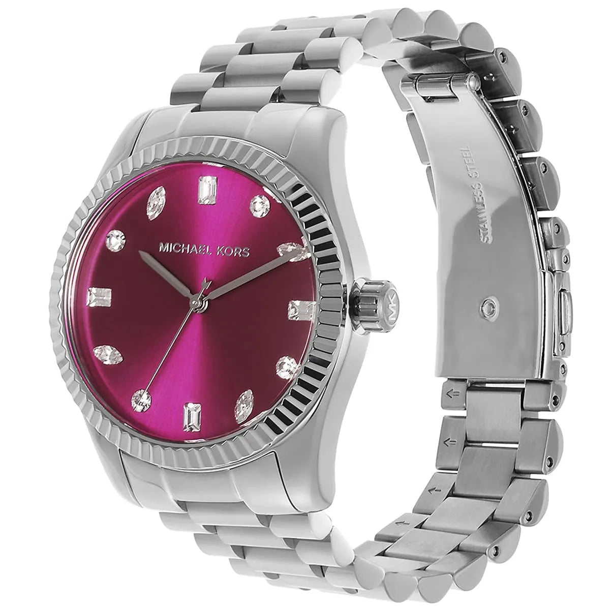 Michael Kors Lexington Pavé dameshorloge in zilverkleur - MK7443 Secundaire afbeelding