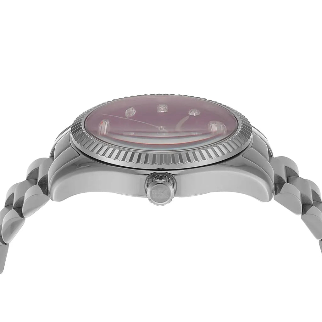 Michael Kors Lexington Pavé Silver-Tone Women's Watch - MK7443