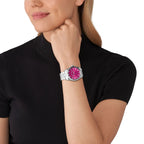 Michael Kors Lexington Pavé Silver-Tone Women's Watch - MK7443