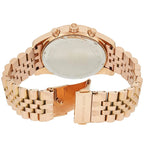 Michael Kors Lexington Chronograph White Dial Rose Gold Men's Watch - MK8313