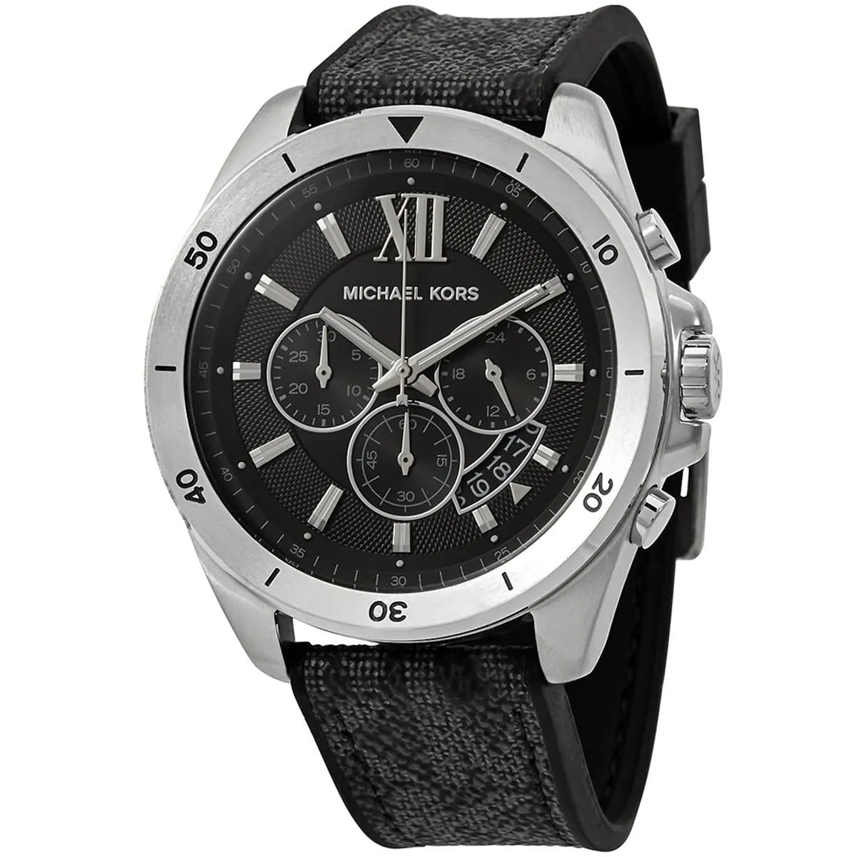 Michael Kors Oversized Brecken Chronograph Black PVC/Silicone Strap Men's Watch - MK8850 Main image