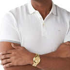 Michael Kors Slim Runway Chronograph Gold Men's Watch - MK8909
