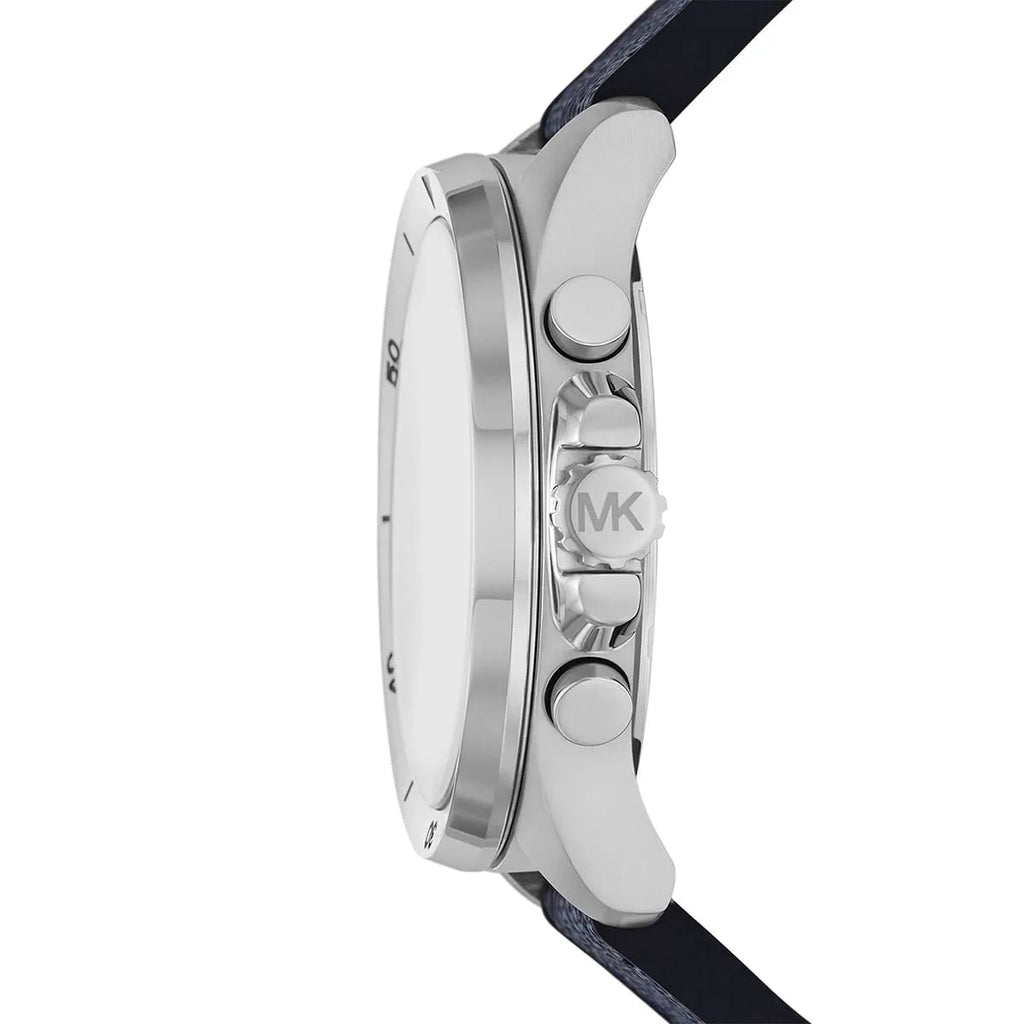 Michael Kors Oversized Brecken Logo and Silver-Tone Men's Watch - MK8923