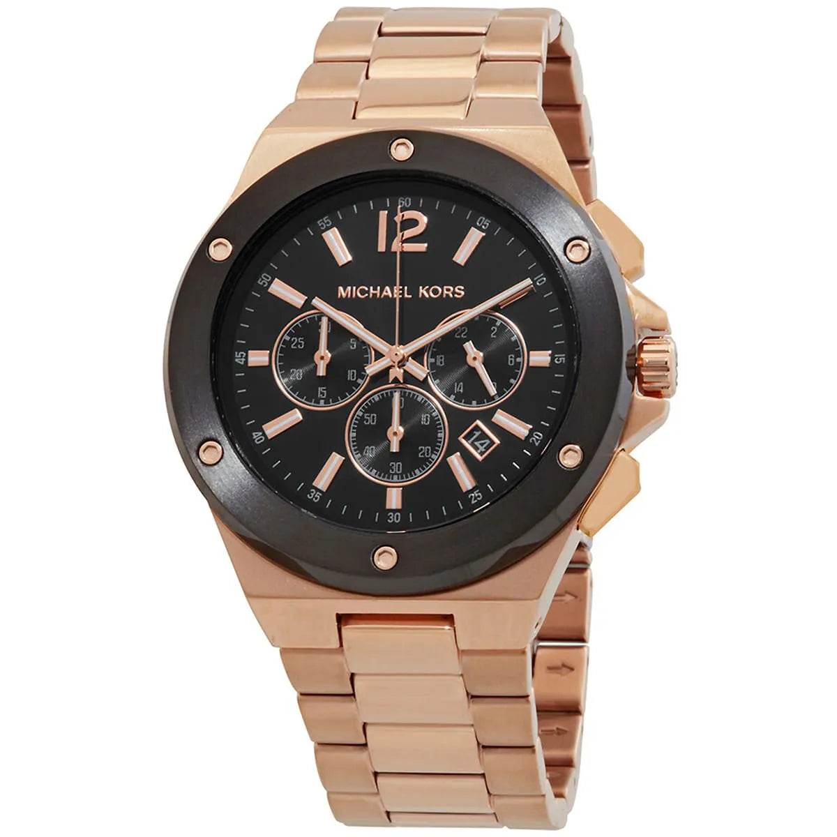 Michael Kors Lennox Chronograph Black Dial Rose-gold Men's Watch - MK8940 Secundaire afbeelding