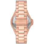 Michael Kors Lennox Chronograph Black Dial Rose-gold Men's Watch - MK8940