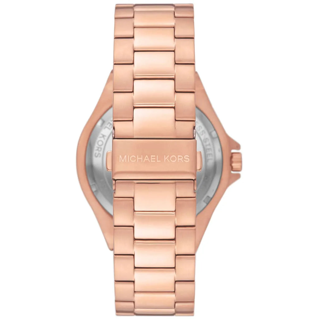 Michael Kors Lennox Chronograph Black Dial Rose-gold Men's Watch - MK8940