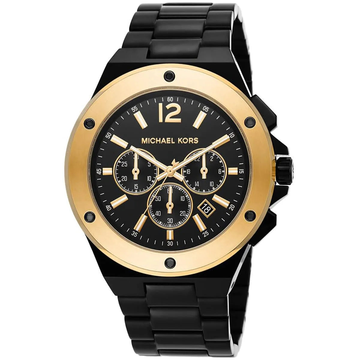 Michael Kors Oversized Lennox Chronograph Black/Gold Men's Watch - MK8941 Secondary image