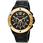 Michael Kors Oversized Lennox Chronograph Black/Gold Men's Watch - MK8941
