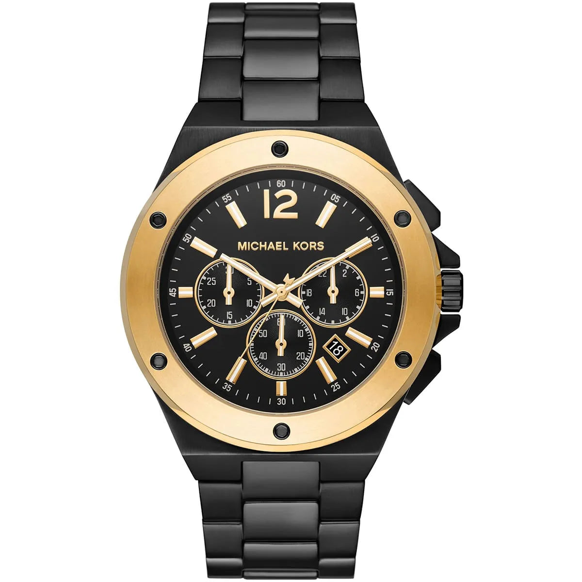 Michael Kors Oversized Lennox Chronograph Black/Gold Men's Watch - MK8941 Main image