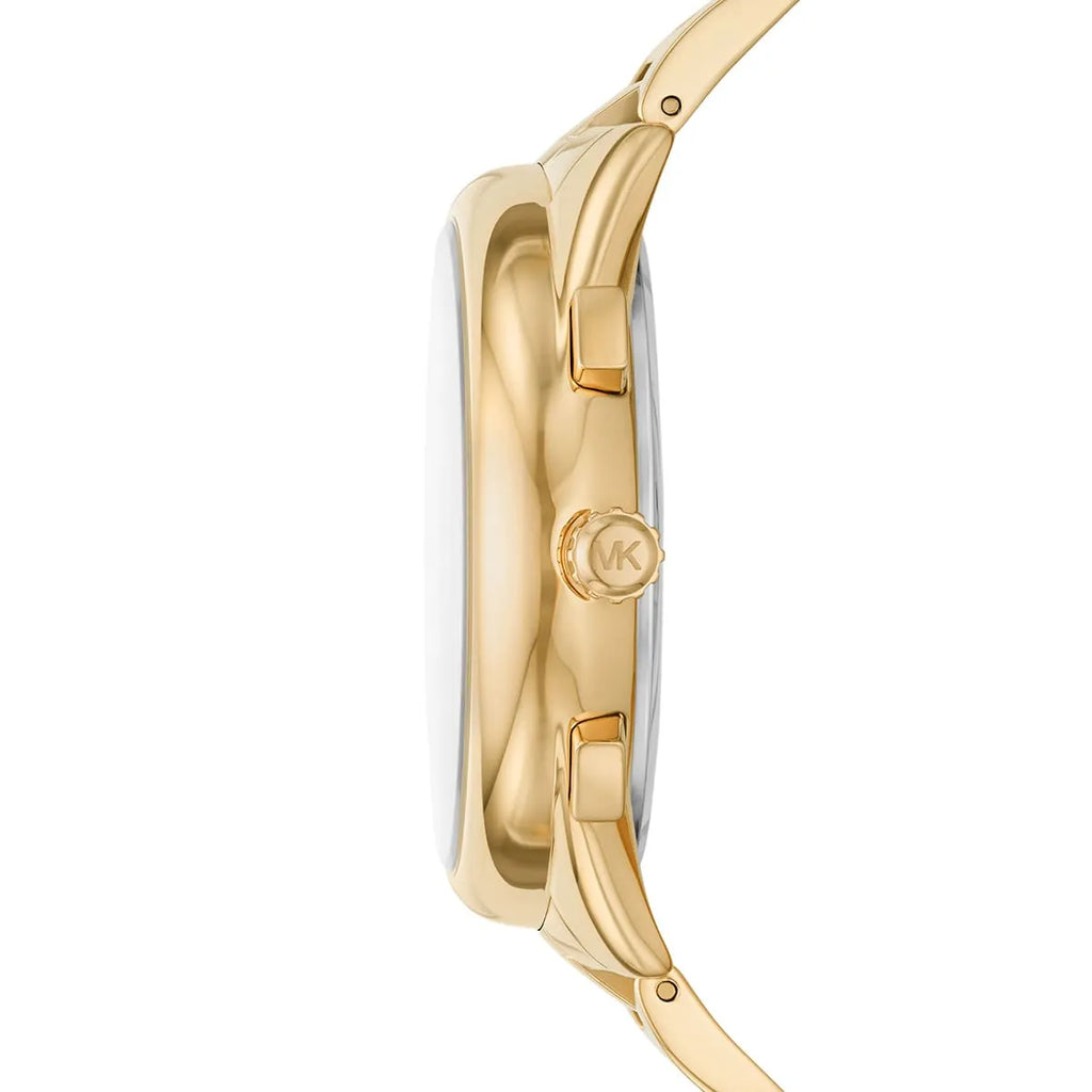 Michael Kors Oversized Janelle Pavé Gold-Tone Men's Watch - MK8995