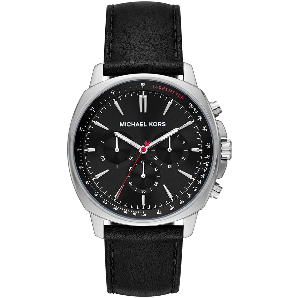 Michael Kors Sullivan Chronograaf Herenhorloge met Zwarte Echt Lederen Band - MK8997 Hoofdafbeelding