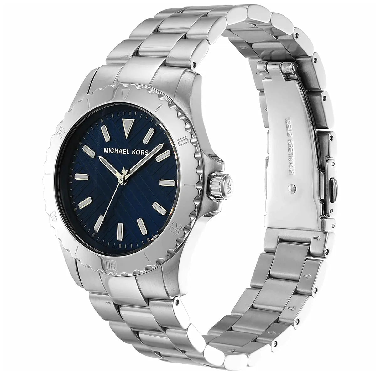 Michael Kors Everest Herenhorloge met blauwe wijzerplaat en zilveren accenten - MK9079 Secundaire afbeelding