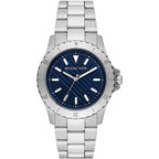 Michael Kors Everest Blue Dial Silver Men's Watch - MK9079