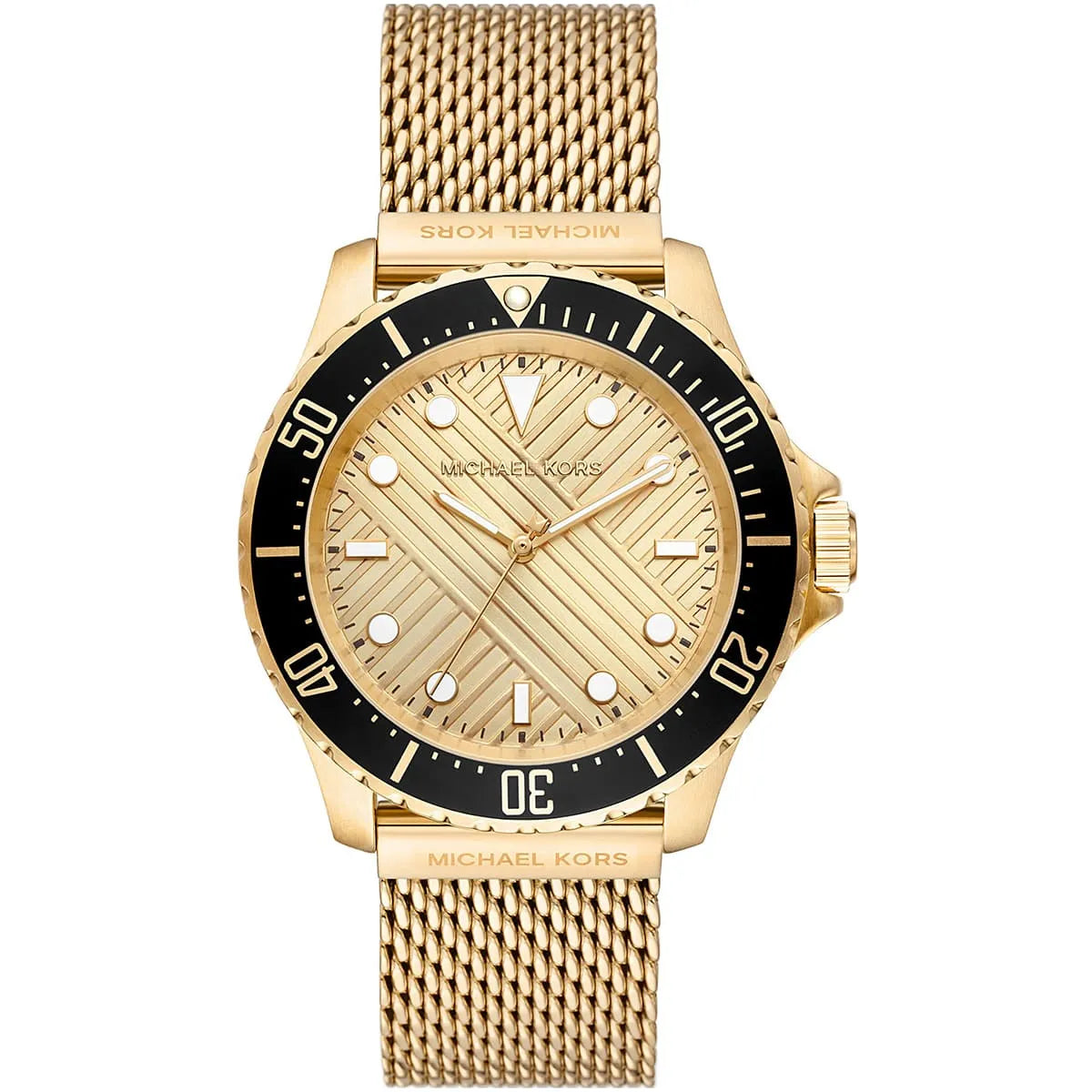 Michael Kors Oversized Slim Everest Herenhorloge met Goudkleurige Meshband - MK9083 Hoofdafbeelding
