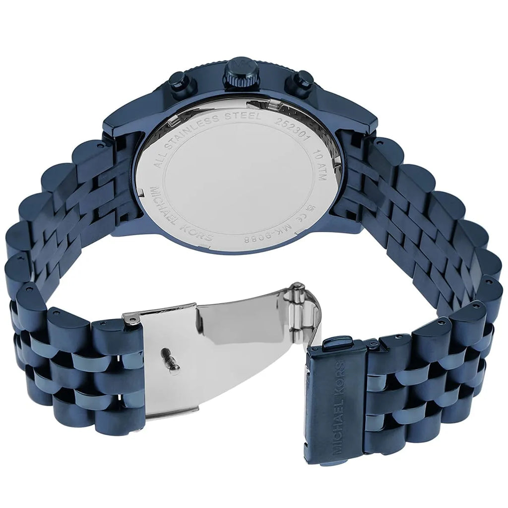 Michael Kors Oversized Hutton Navy-Tone Men's Watch - MK9088