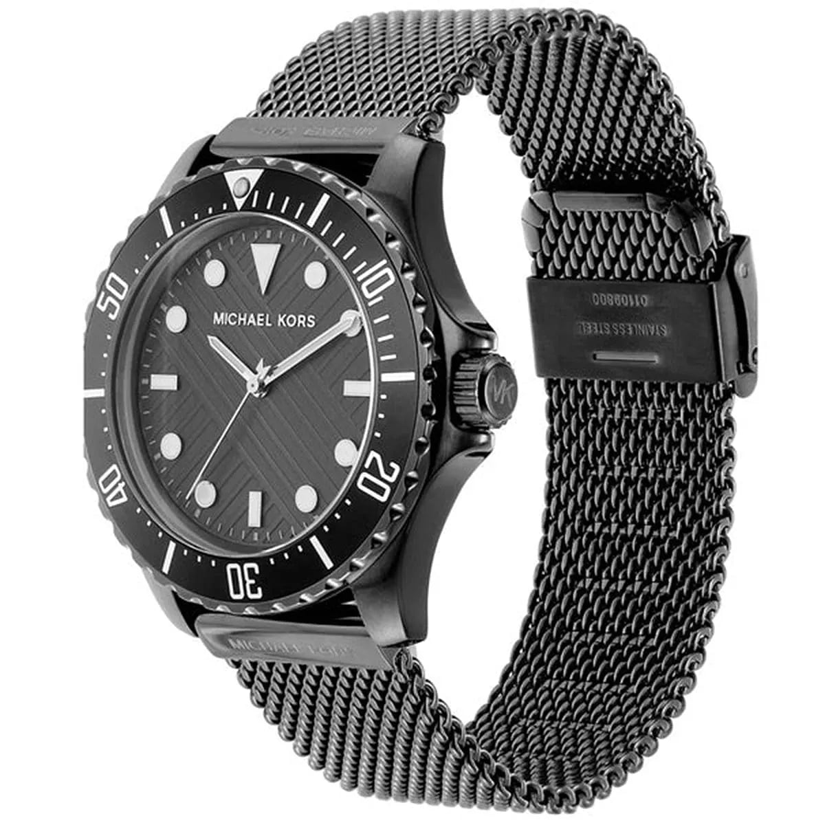 Michael Kors Oversized Slim Everest Gunmetal Mesh Herenhorloge - MK9093 Secundaire afbeelding