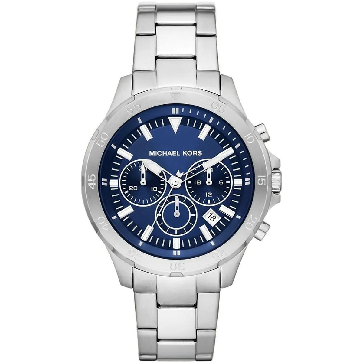 Michael Kors Grayson Chronograph Blue Dial Silver Men's Watch - MK9107 Main image