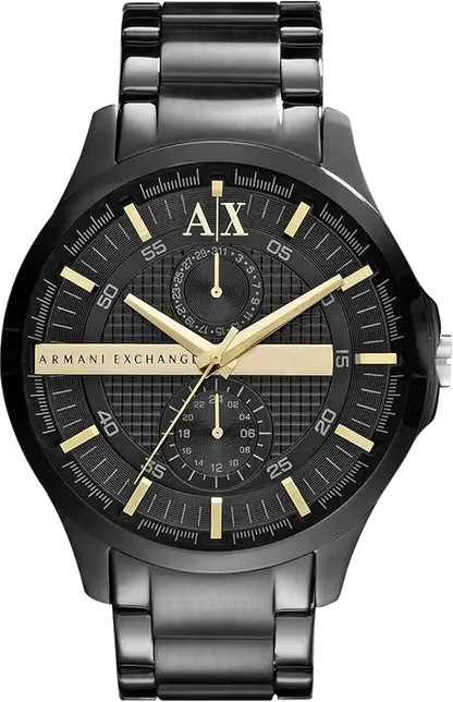 Armani Exchange Hampton 46mm Black Dial Stainless Steel Multifunction Men's Watch AX2121