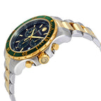 Movado Series 800 Swiss Chronograph Green Two Tone Gold Watch 2600148