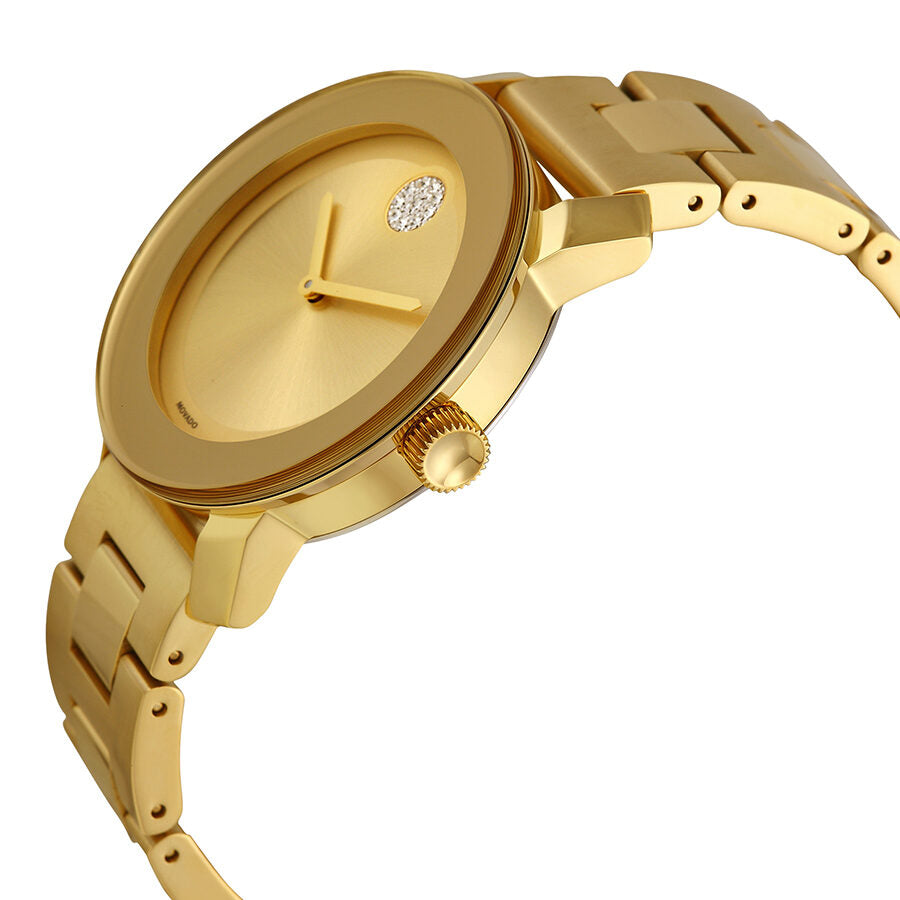 Movado Bold Gold Yellow Gold Ion Plated Watch 3600104 Secondary image