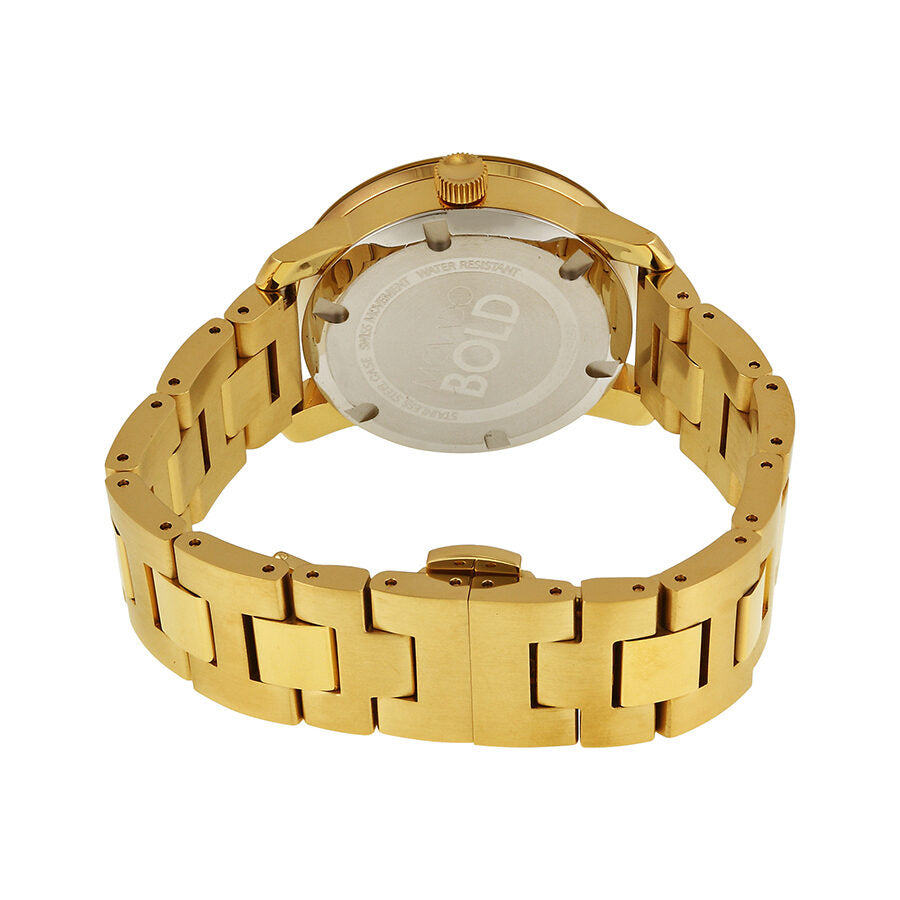 Movado Bold Gold Yellow Gold Ion Plated Watch 3600104