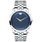 Movado Museum Classic Silver Blue Dial Watch 606982