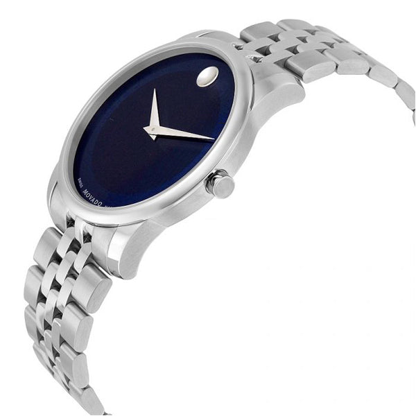 Movado Museum Classic Silver Blue Dial Watch 606982